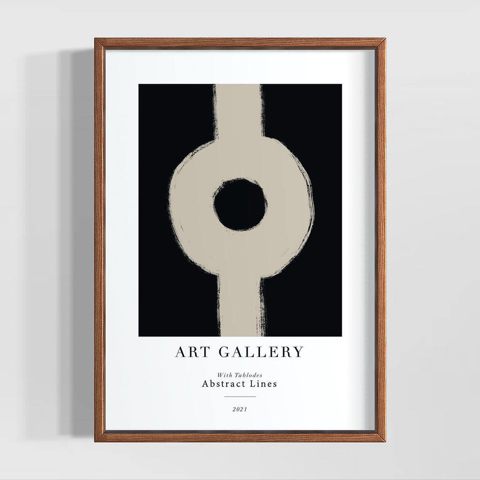 Küçük resim: Artistic Lines Seri 4 Poster Tablo