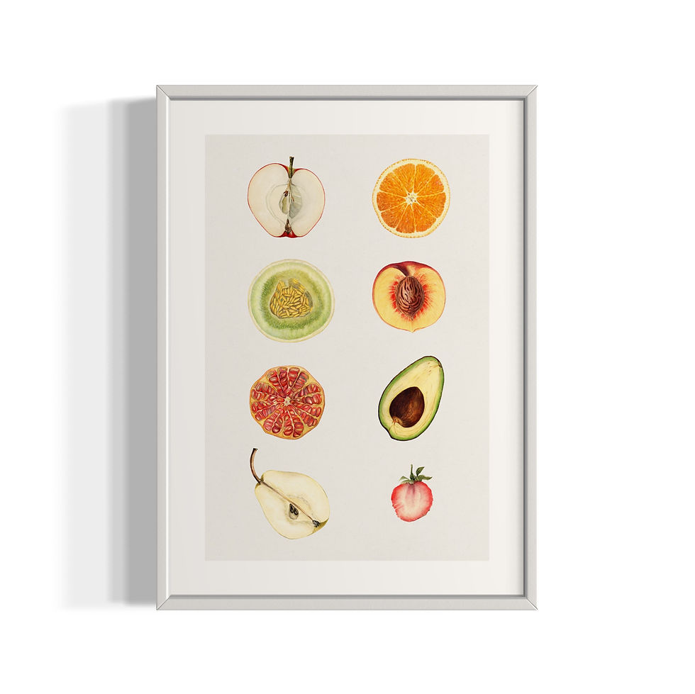 "Fruits" Poster Tablo