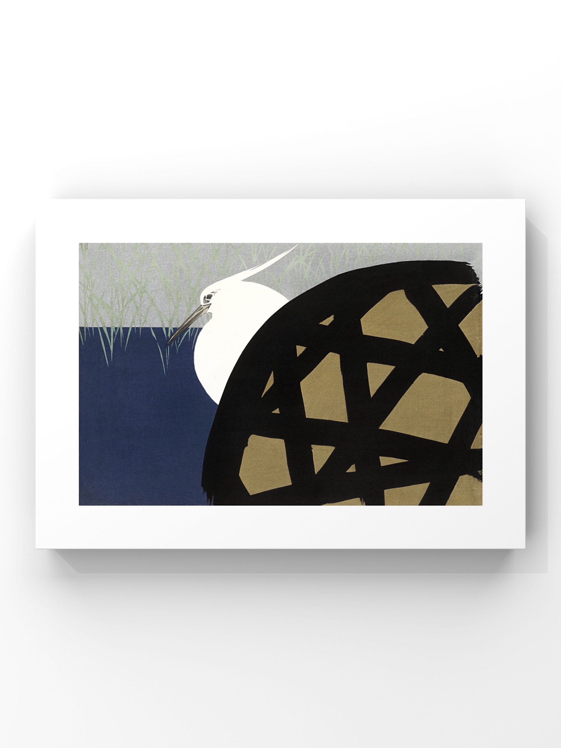 "Kamisaka Sekka-White Heron" Poster Tablo