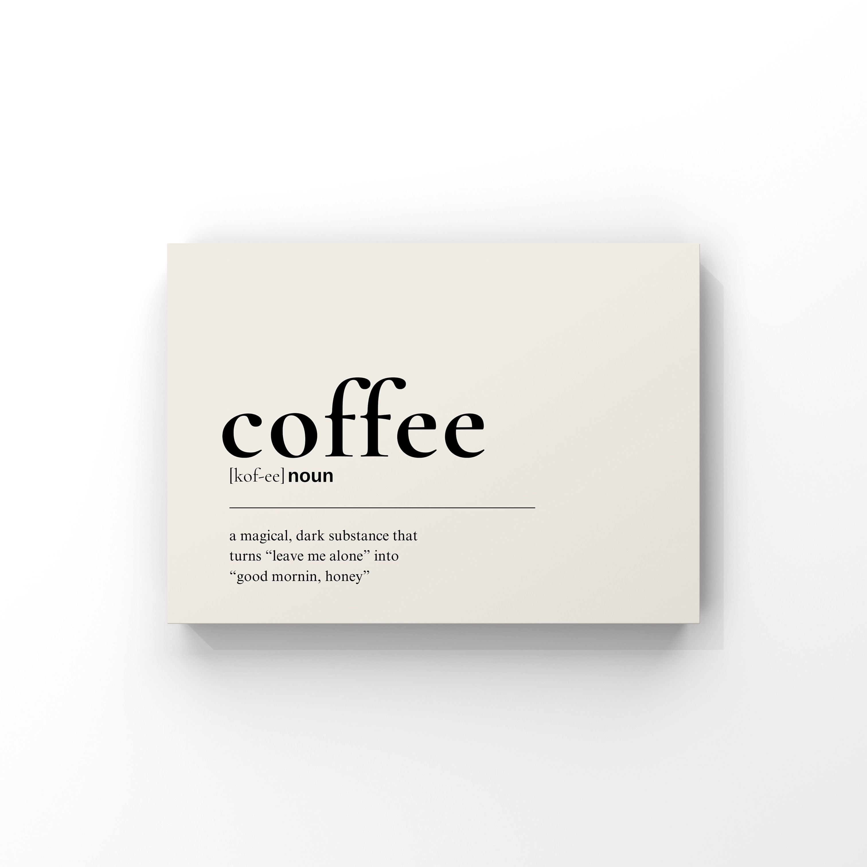 "Coffee" No.1 Poster Tablo