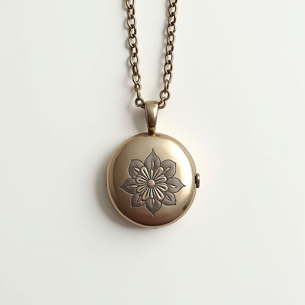 Engraved Locket Pendant