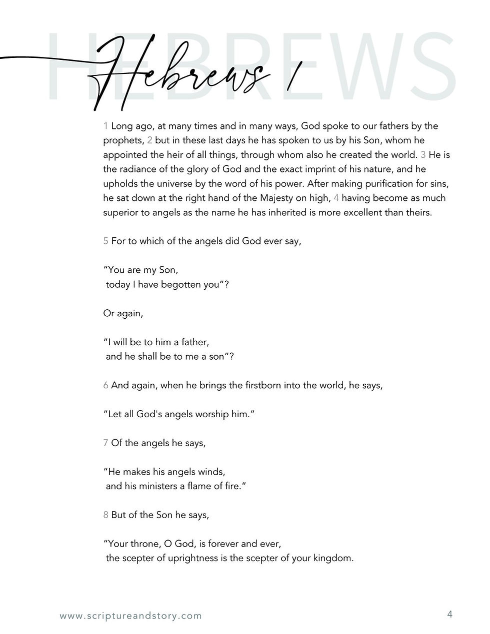 Thumbnail: HEBREWS Study with S.T.O.R.Y. Workbook