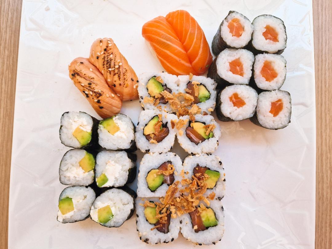 Arranged Food and Objects