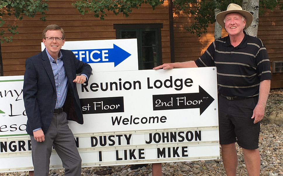 Dusty Johnson and Mike Derby