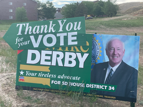 Vote for Mike Derby sign
