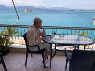 Emma Scattergood in Nafplio Greece