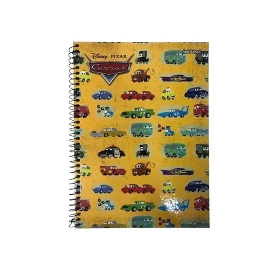 Miniatura: Caderno Espiral Starschool Carros 80fls 1m