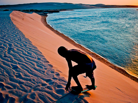 Surfando nas dunas