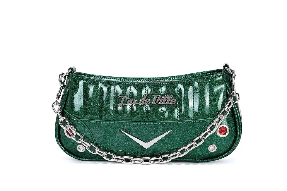 Miniaturebillede: Lux de Ville Hotrod Tiny Tote Venus Green