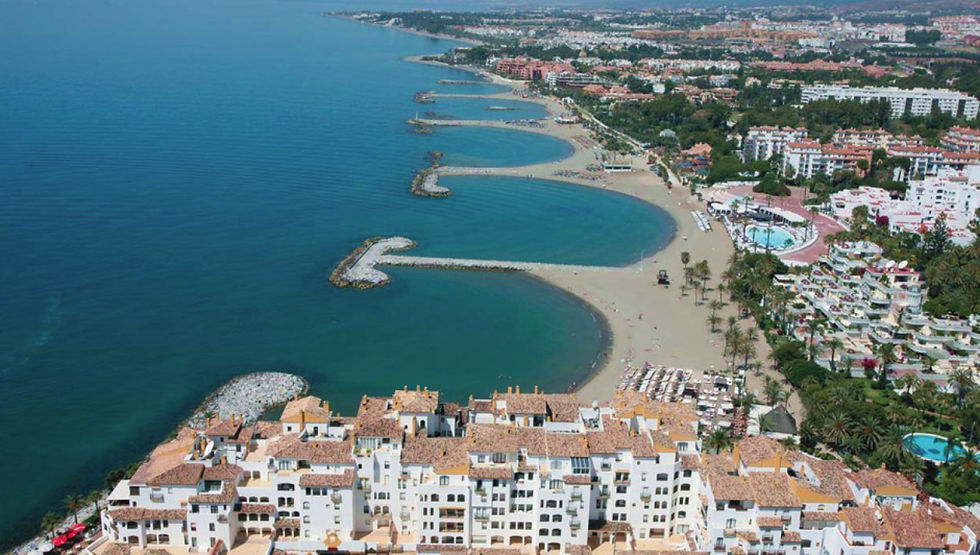 Beaches just east of Puerto Banus
