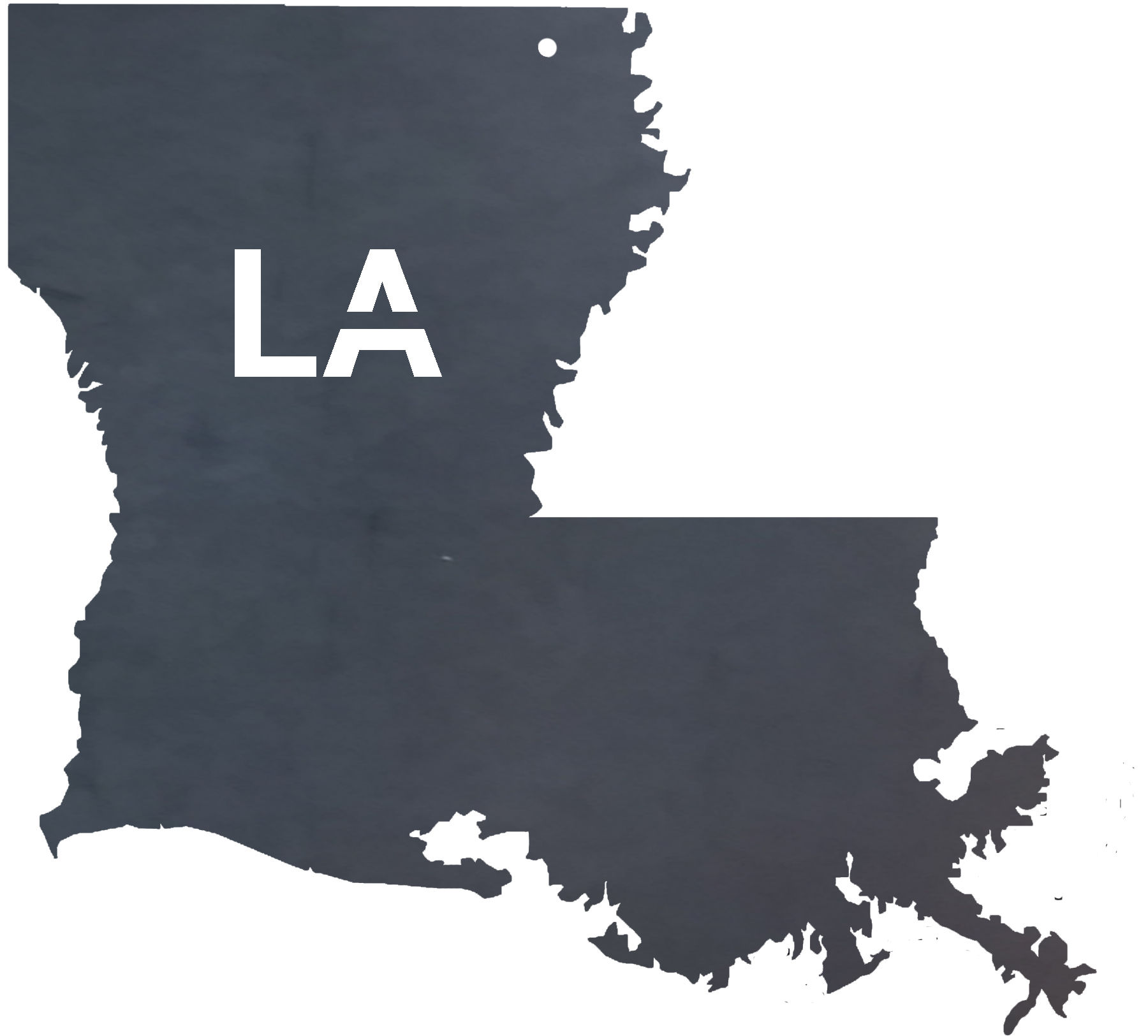 18" steel cutout with Abbreviation