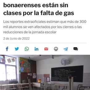 Cientos de escuelas de PBA están sin clases por el frío y la falta de calefacción
