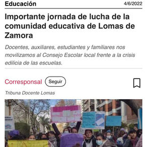 Lomas de Zamora: familias de 47 Escuelas se movilizaron al Consejo Escolar para exigir respuestas