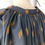 Thumbnail: Washed Ikat Cotton Black Gathered Neck Midi Dress Size M