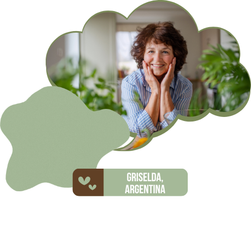 Mujer sonriendo.