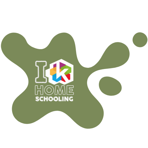 Blob verde con la frase Yo (logo de Kalipay) Homeschooling.