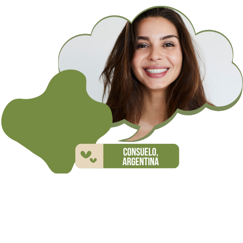 Mujer sonriendo.