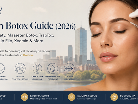 Boston Botox Guide (2026): Benefits, Safety, Masseter Botox, TrapTox, Calf Botox, Lip Flip, Xeomin & More