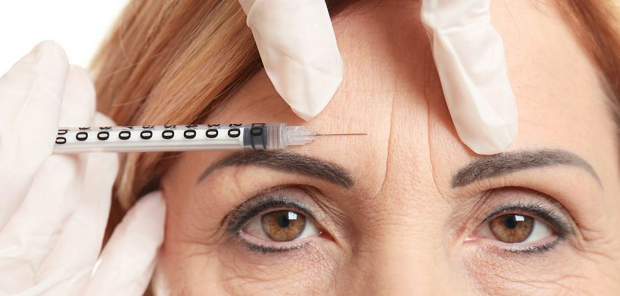 Botox in Female forehead