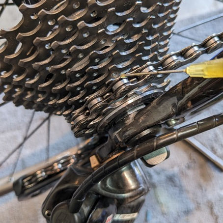 老眼進む油指し