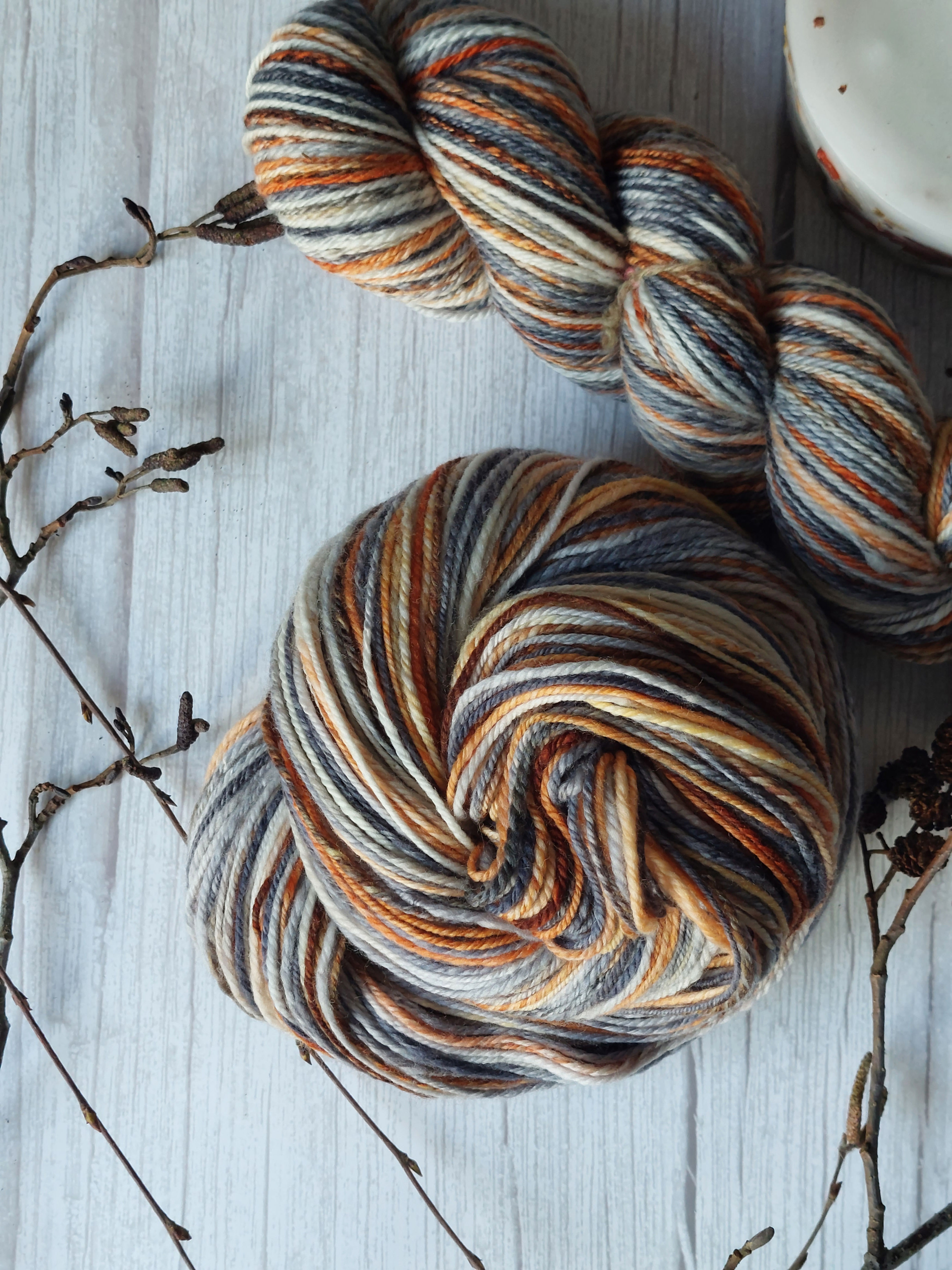 'Aspen' superfine superwash merino handspun yarn, 100g