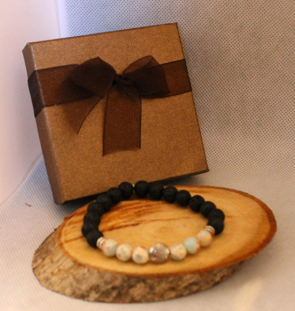 Bracelet Shoushan et Pierre de lave - Lava stone and Shoushan