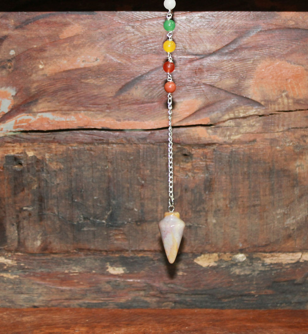 Pendule Agate Toupie - Agate pendulum