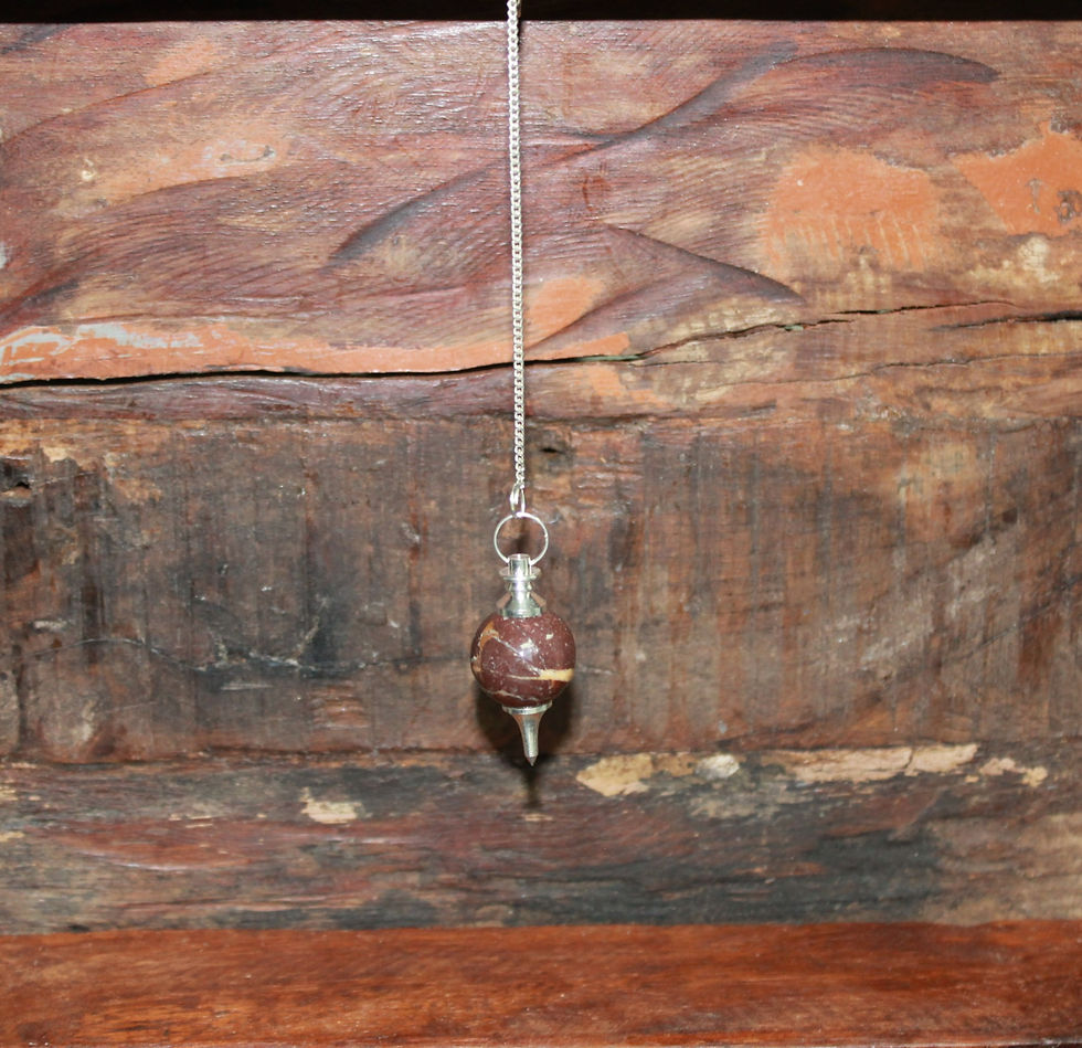 Pendule Jaspe arrondie pointue - Jasper pendulum