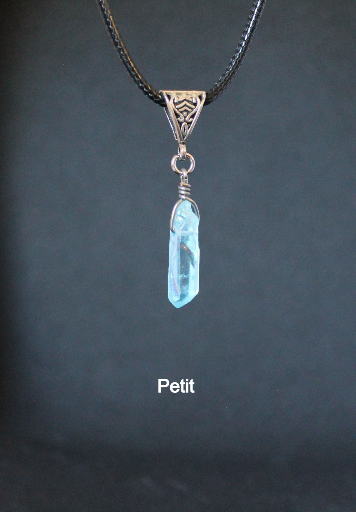 Pendentif Aqua aura petit - Aqua Aura pendant littlele