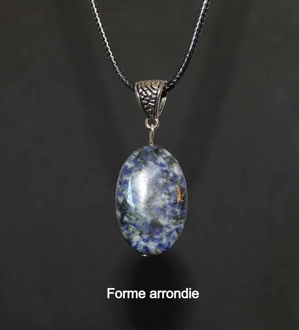 Pendentif Sodalite forme ovale - Sodalite pendant