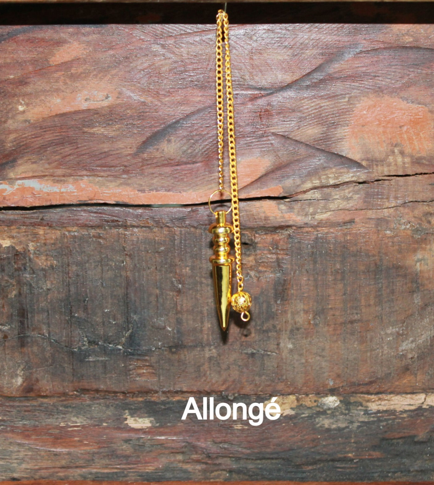 Pendule Métallique couleur or Isis - Metallic gold color pendulum