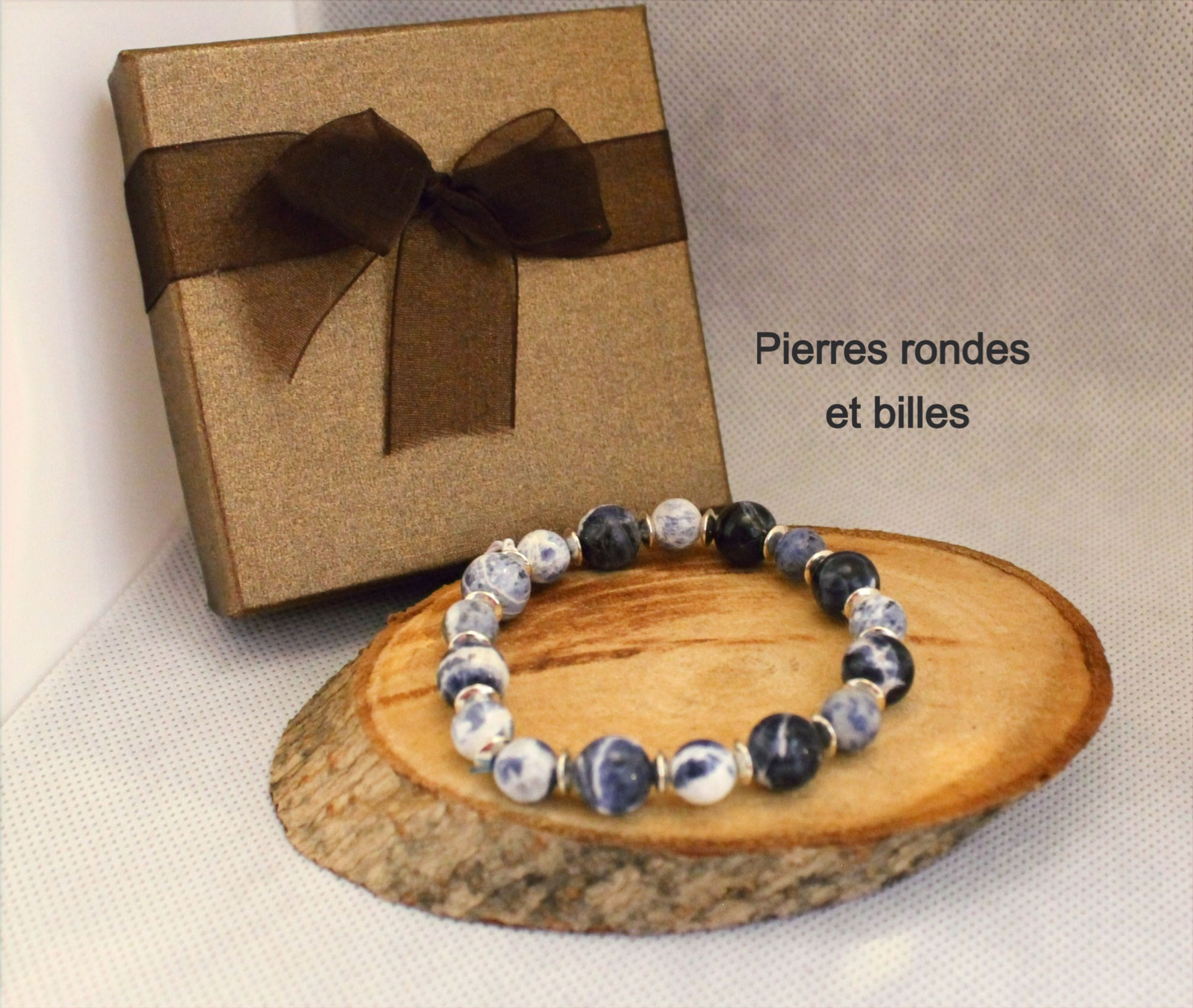 Bracelet Sodalite et billes - Sodalite et marbles bracelet