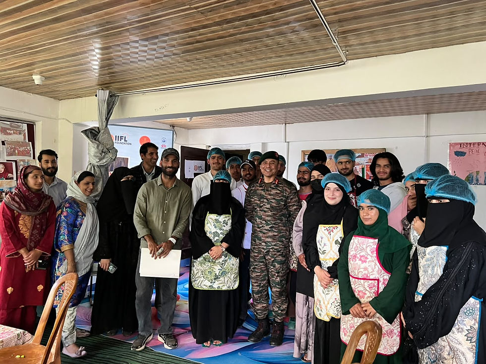10th October 2026, IIFL Foundation Training centre, Kupwara had the honour of welcoming Senior Army Officer