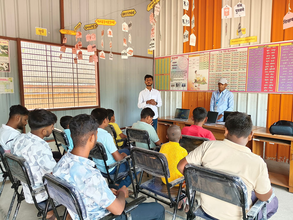 Computer Classes in action at Newly Established Nokia supported Smartpur locations across Uttarakhand, Maharashtra and Madhya Pradesh.