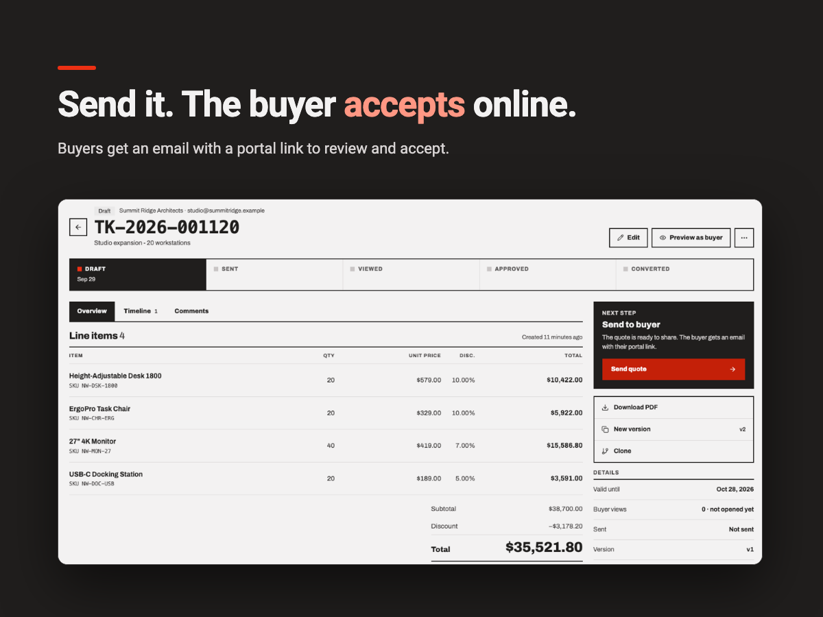 TackQuote screenshot 4