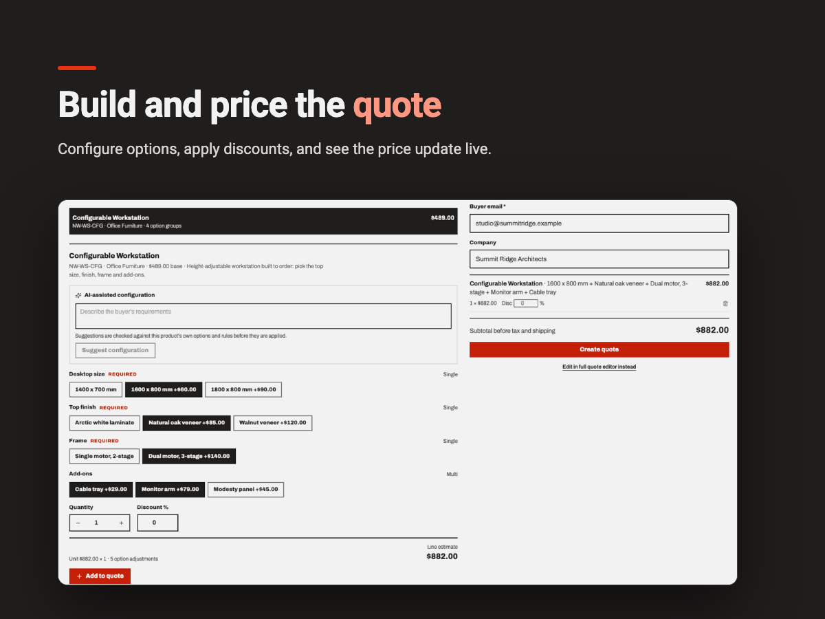 TackQuote screenshot 3