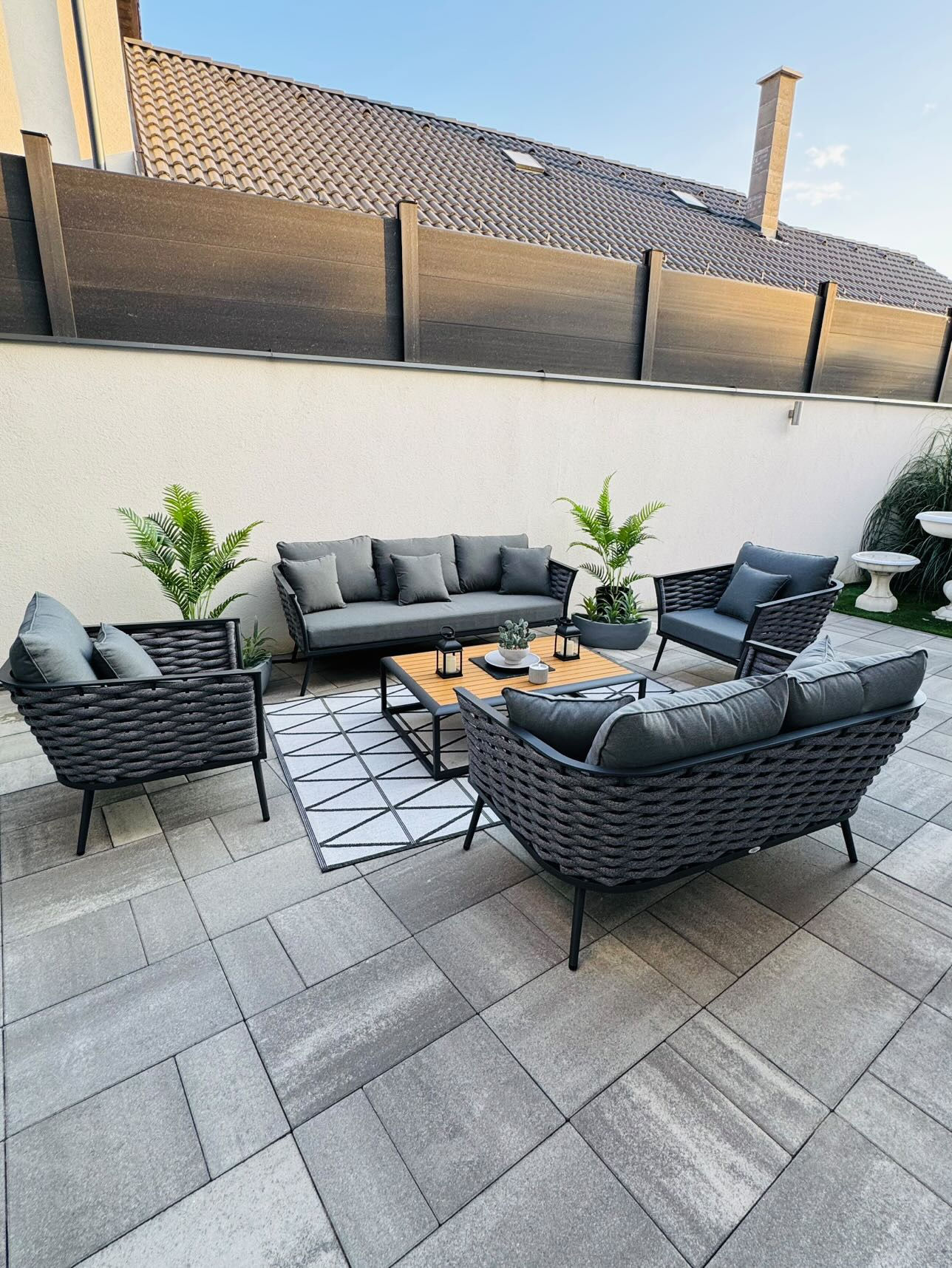 Mauri DARK 4 részes kerti garnitúra