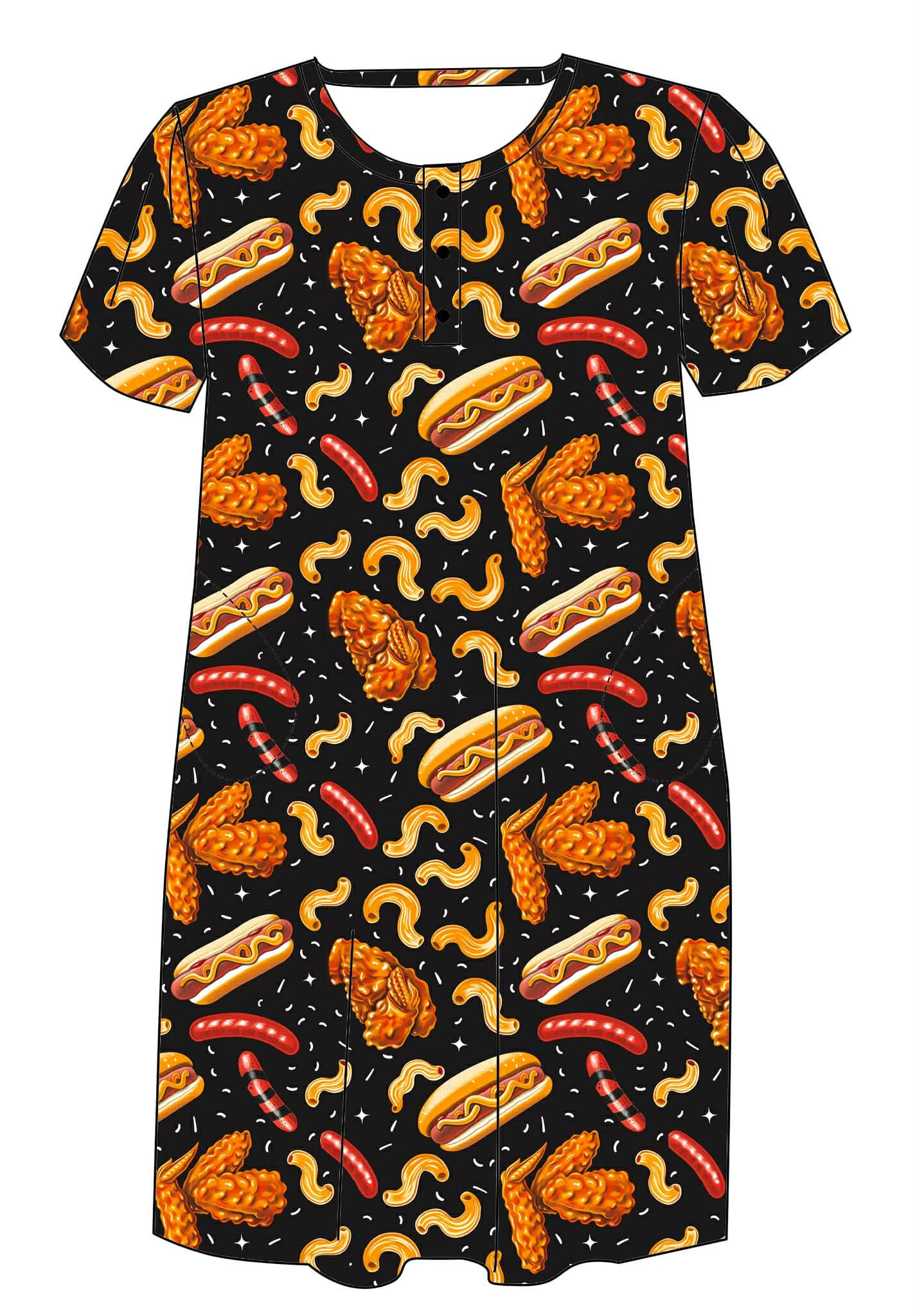 Chicken Wang Chicken Wang Bamboo Buddies Night Gown-CHECK DESCRIPTION
