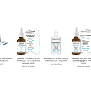 Hansa Esthetics – mitmetasandiline veebipood