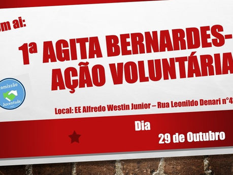 Acontecerá neste Domingo (29) o 1ª Agita Bernardes, evento o qual proporcionará ao público da cidade