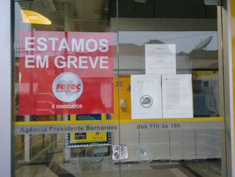 Greve dos bancários fecha agências no país nesta terça-feira