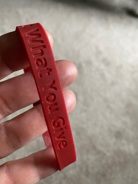 Thumbnail: Silicone Bracelet "You Get What You Give"