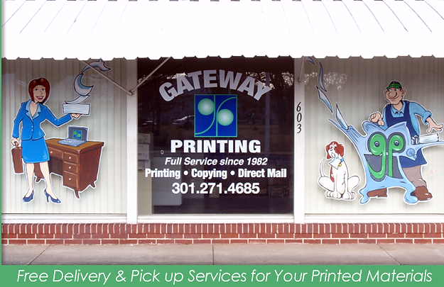 Gateway Printing Front Window