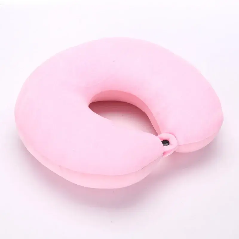 Miniatura: U-Shaped Travel Neck Pillow with Foam Filling and Stripe Pattern