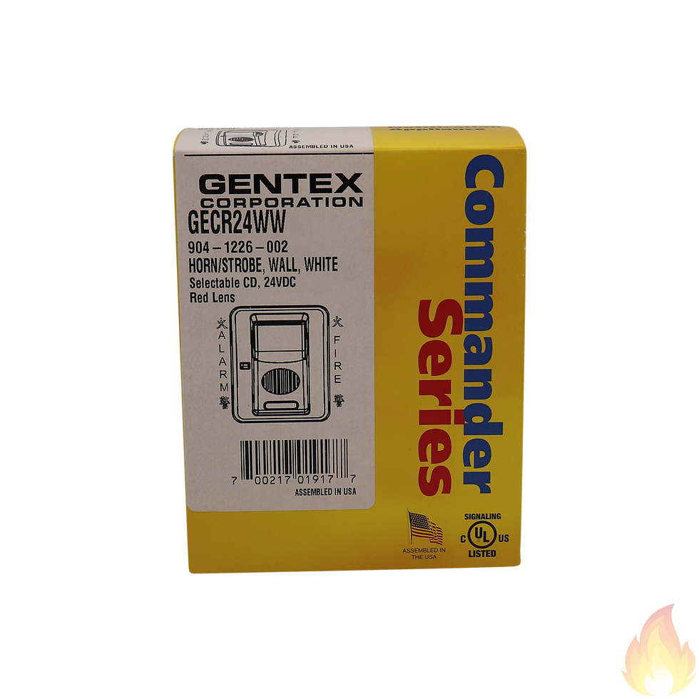 縮圖：Gentex / Select. Horn/Strobe, 24Vdc, Wall, Red Lens, White / GECR-24WW