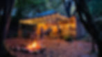 Mountain yoga cardiff log cabin with fire