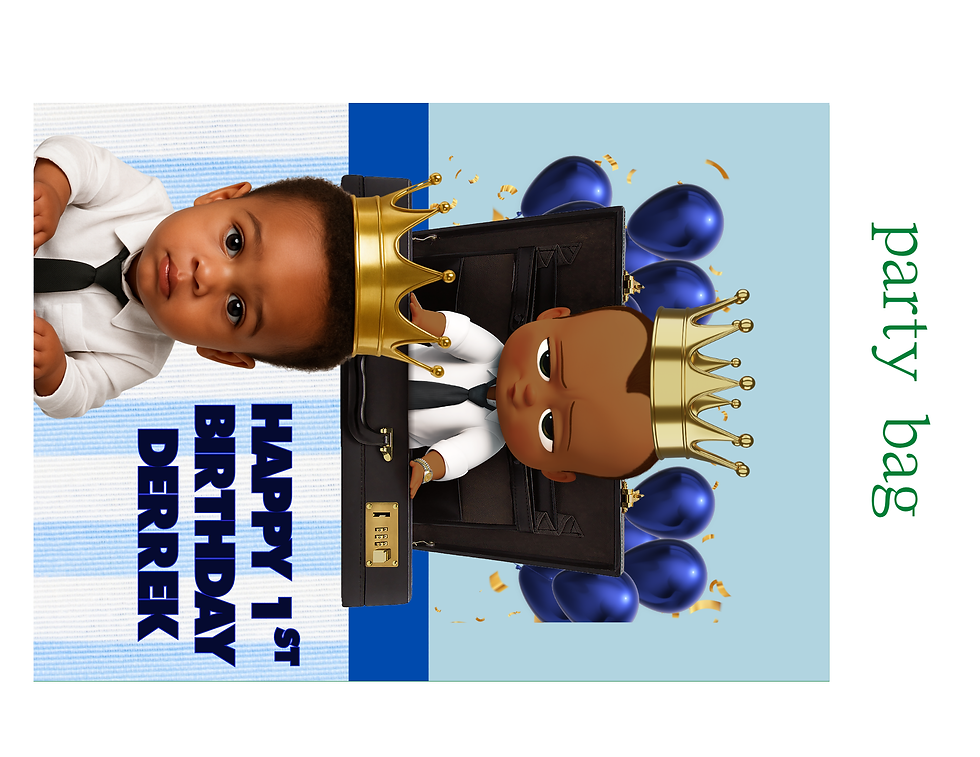 Thumbnail: Editable Boy Boss Baby Party Favor Bundle | 11 Canva Templates