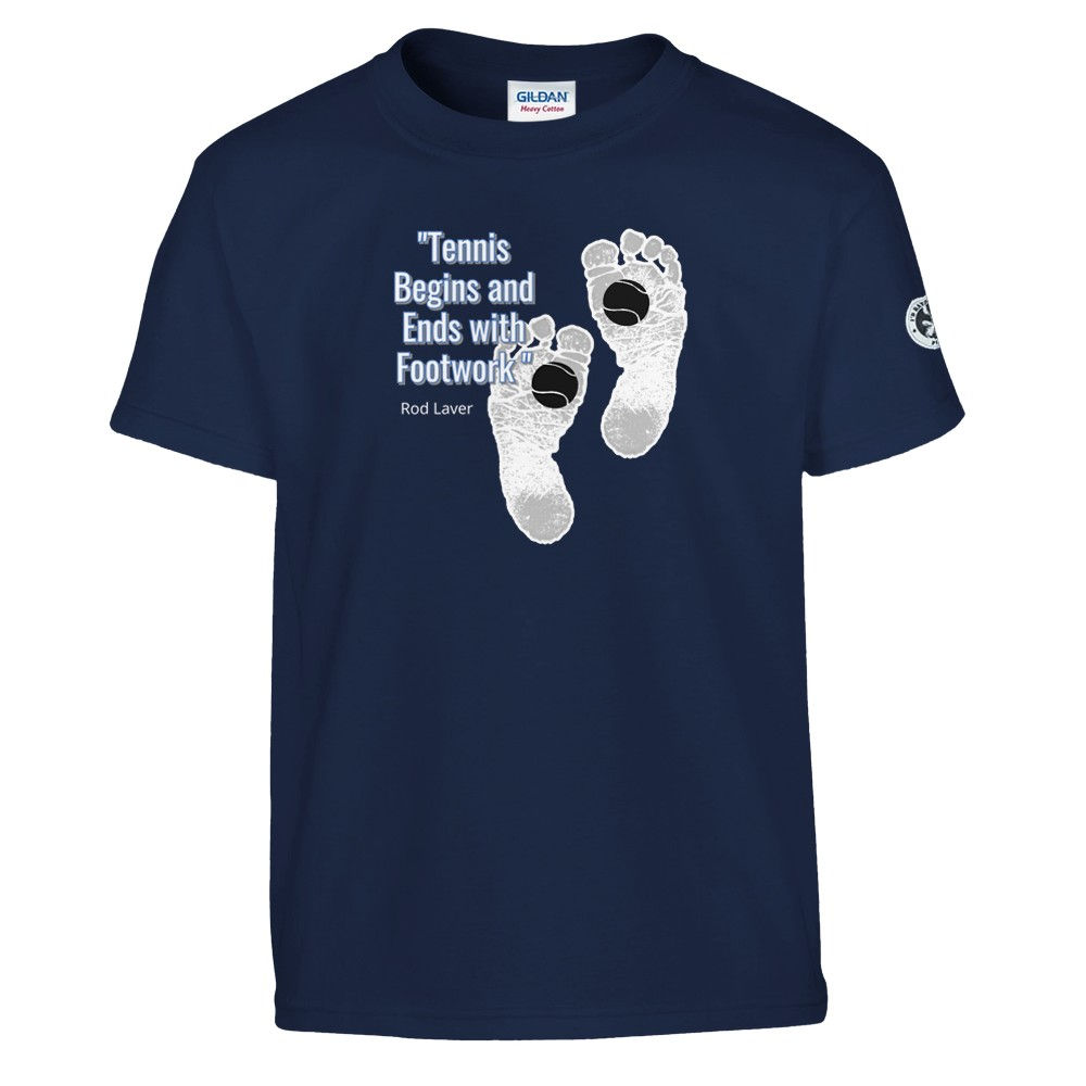 "Tennis Begins and Ends with Footwork ".Nvy