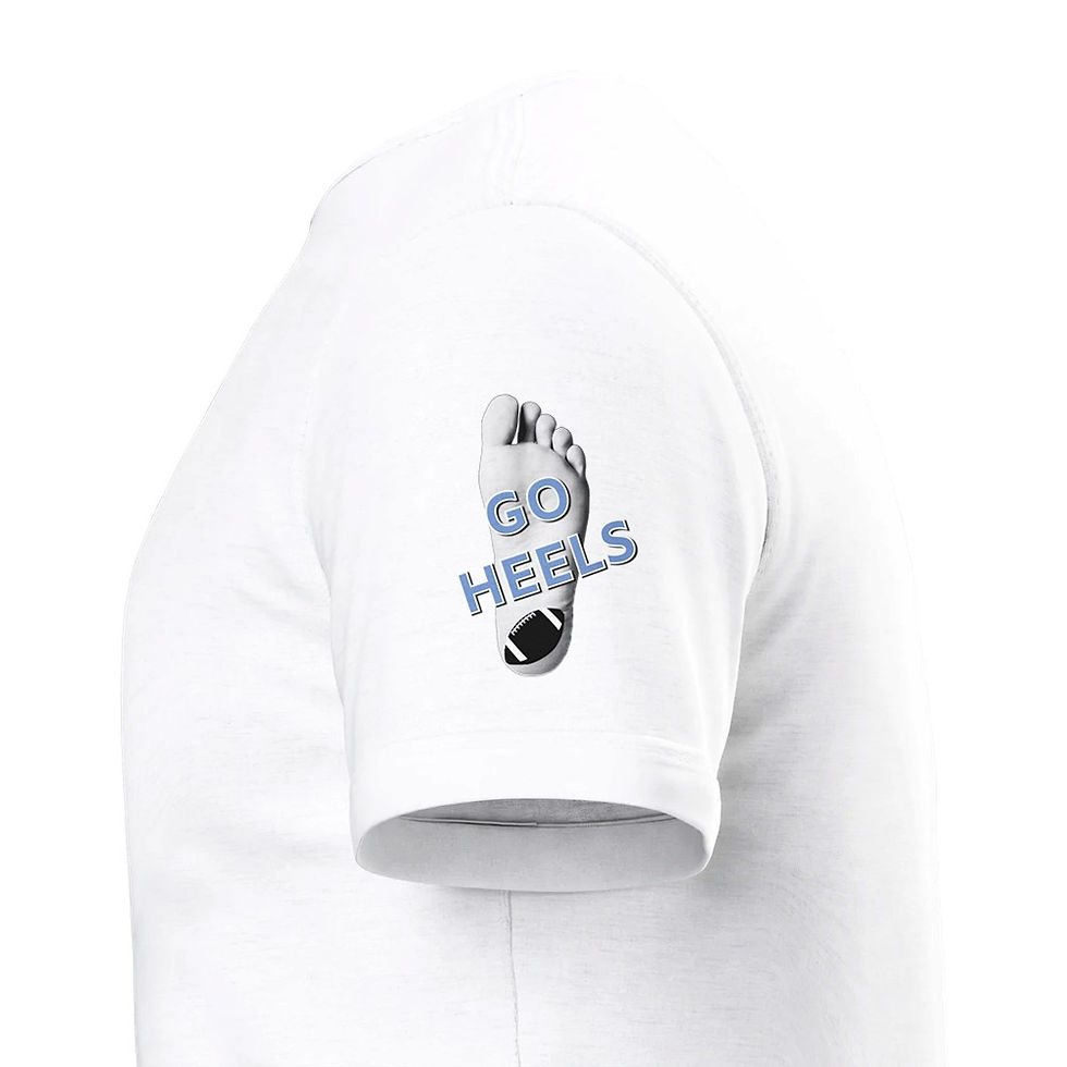 Thumbnail: CAROLINA FOOTBALL.GO HEELS.Wht.1