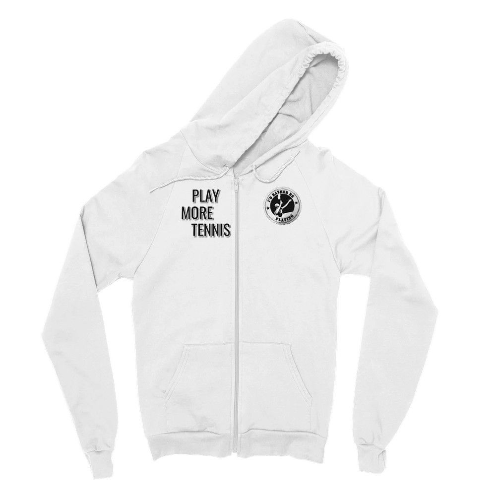 RATHER BE PLAYING TENNIS.Hoodie.Wht
